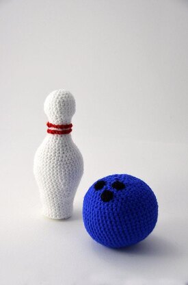 Bowling Ball Crochet Pattern, Bowling Pin Crochet Pattern, Bowling Amigurumi
