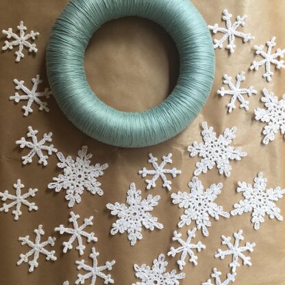 Crochet Snowflake Wreath