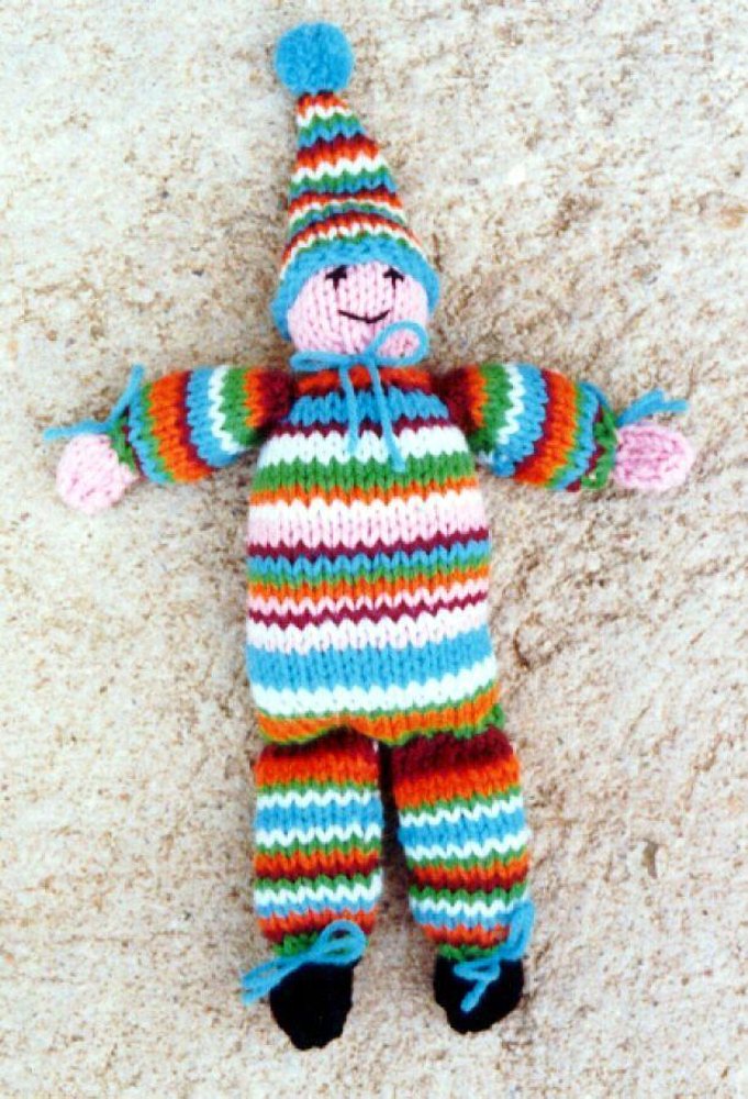 Knitted best sale clown doll