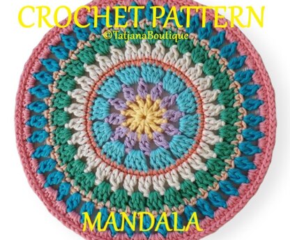 Mandala Table Mat Crochet Pattern