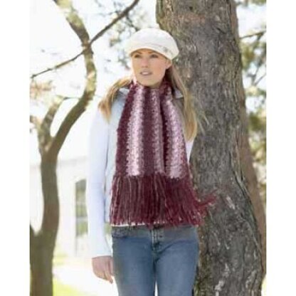 Easy Crochet Scarf in Bernat Masala - Downloadable PDF