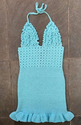 Crochet Ruffle Dress