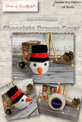 Snowman Chocolate Orange Cover Knitting Pattern