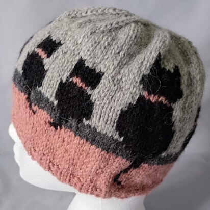 Cat and Kitten Training Hat - knitting pattern