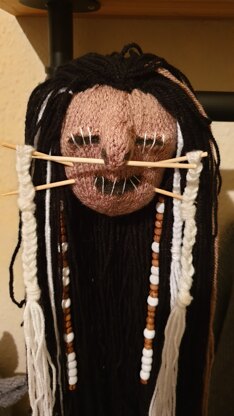 Shrunken head mascot