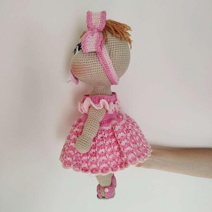 Doll outfit crochet pattern, amigurumi doll clothes pattern 12,6 inch/32 cm, Lulu outfit crochet pattern (English, Deutsch, Français)