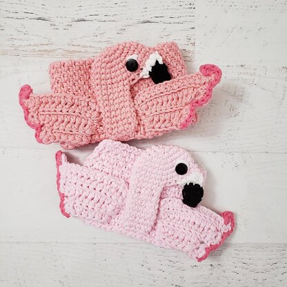 Rosy the Flamingo Coffee Cozy