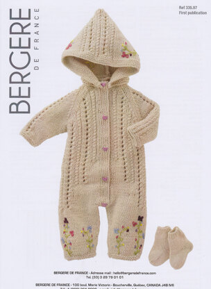 Sleepsuit & Socks in Bergere de France Magic+ & Ideal - 33597