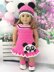 18" Doll Pink Panda Outfit