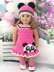 18" Doll Pink Panda Outfit