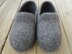 Big Guy's Loafer Slippers Felted Knit