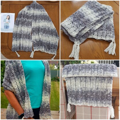 Lacy Chevron Shawl