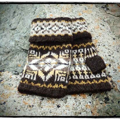 Hjarta mitts - knitting pattern
