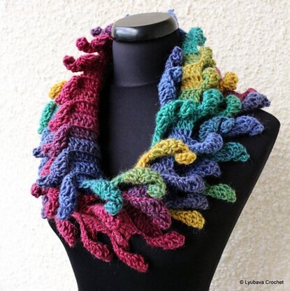 Easy Crochet Scarf Multicolor Carnival