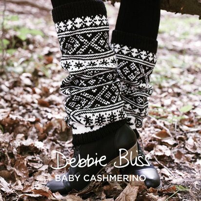 Legwarmers - Knitting Pattern for Women in Debbie Bliss Baby Cashmerino 