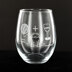 Knit Baah Purl Stemless Wine Glass - Wool+Wine=Frog