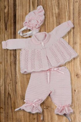 Ribbon & Roses Set Knitting Pattern #27