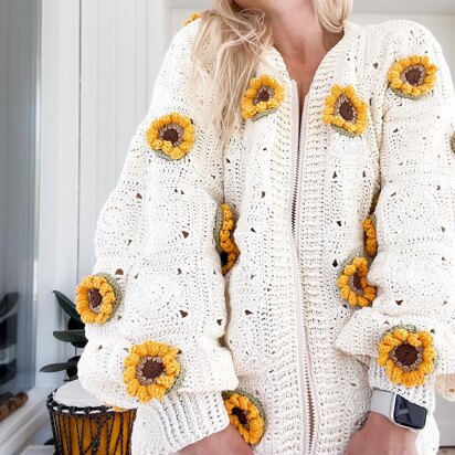 Sunflower cardigan