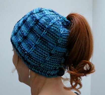 Button Ponytail Hat