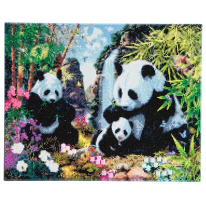 Crystal Art Panda Valley, 40x50cm Diamond Painting Kit