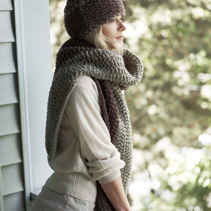 Canyon Divide Hat and Scarf in Imperial Yarn Bulky 2 Strand - P116 - Downloadable PDF