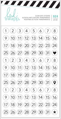American Crafts Heidi Swapp Planner Stickers 45/Pkg - Numbers