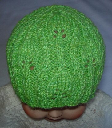 Lacy Leaves Baby Hat and Booties