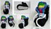 929 - Multicolor Black Sneakers
