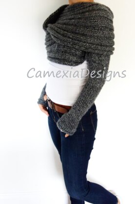 Wrap Around Shrug with Sleeves