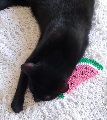 Watermelon catnip cat toy