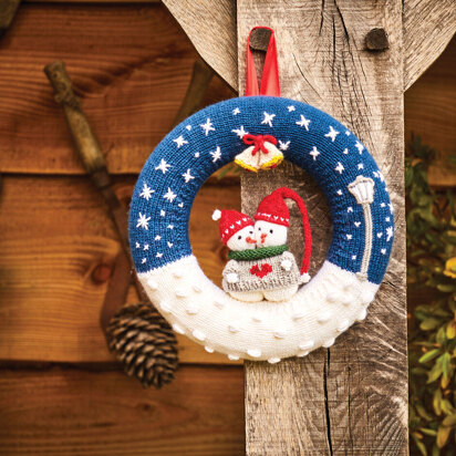 Snowman Wreath in Sirdar Country Classic DK - 10655 - Downloadable PDF