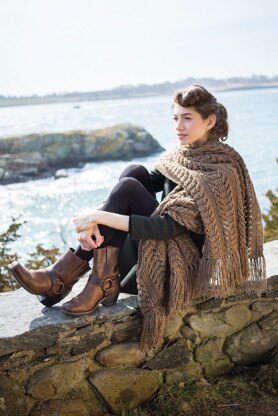 Yew Shawl in Berroco Tuscan Tweed - 380-1