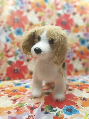 Realistic Crochet Pattern Dog Beagle