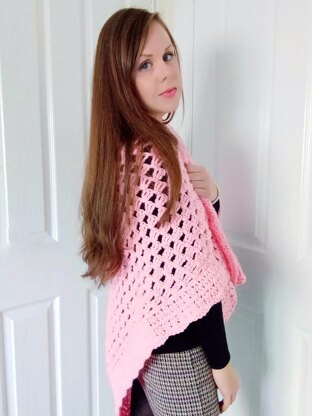 Crochet The Delicate Rose Shawl Pattern