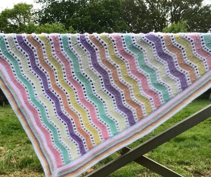 Ice Cream Sundae Ripple Baby Blanket