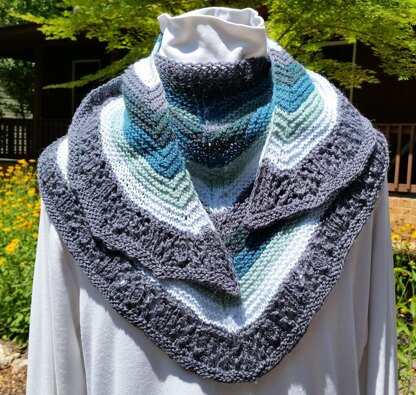 Kingfisher Shawlette