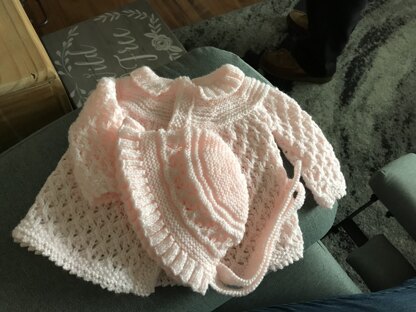Baby angel sweater set