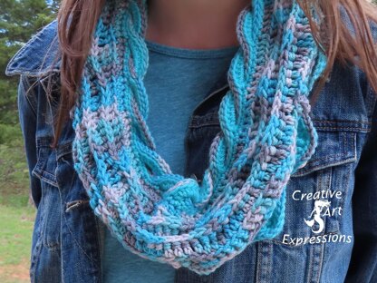 Sea Breeze Infinity Scarf Adult Teen