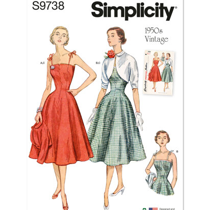 Simplicity Misses' Dresses and Jacket S9738 - Sewing Pattern