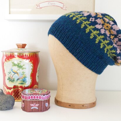 Prairie Rose Hat - knitting pattern