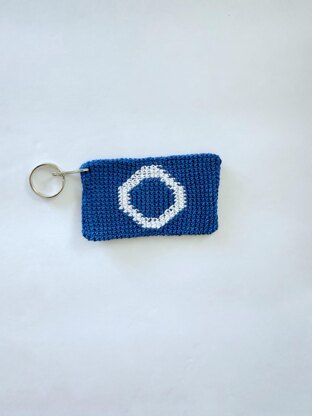 Red X Blue O keychain Squid Game inspired
