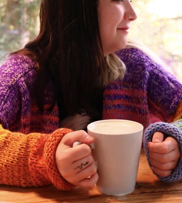 Rainbow Folk Cardigan