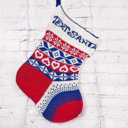 "Text Santa" Stocking