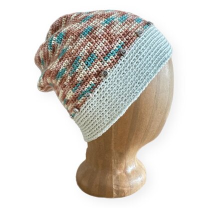 Crowned with Kindness Beaded Beanie