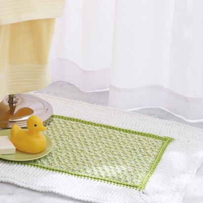 Bath Mat in Lily Sugar 'n Cream Twists - Downloadable PDF