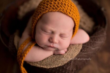 Newborn Bonnet Hat, Newborn Hat