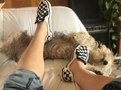 Vans Slip-on Style Crochet Slippers