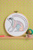 Hawthorn Handmade Ring Tailed Lemur Embroidery Kit - 7in