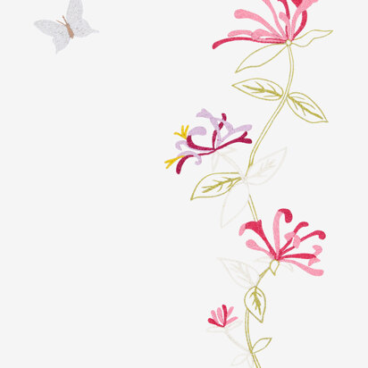 Flowers And Butterfly in DMC - PAT0871 - Downloadable PDF