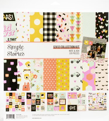 Simple Stories Collection Kit 12"X12" - Kate & Ash